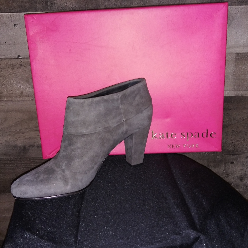 Kate Spade grey suede boots sz 8.5